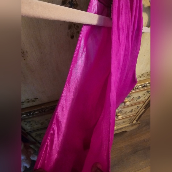 Vintage Fuschia Chiffon Dress by BETTER B. - Picture 6 of 12